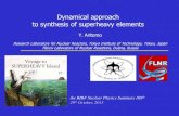 Dynamical approach to synthesis of superheavy elementsseminar/RIBF-NPseminar/NP-Semi...29th October, 2013 Fl 1. Introduction Superheavy Elements and Theoretical approaches 2. Model