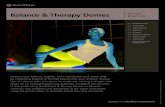 Balance & Therapy Domes - Merrithew · muscles fessiers p.5 Étirement des mollets p.5 Étirement des hanches vers l’extérieur (abducteurs) Inclut 9 exercices : Dômes d’équilibre