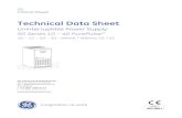 Technical Data Sheet - Business Critical Engineering · 2017. 2. 4. · *) Mounted in UPS cabinet battery cavity, instead of battery OPTIONS IN ADDITIONAL CABINETS: Dimensions (WxDxH):