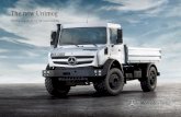 The new Unimog - Mercedes-Benz · means the Unimog hardly ever encounters a descent steep enough to get it into difficulties. And it also feels at home driving through flooded areas