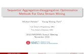 Sequential Aggregation-disaggregation Optimization Methods ... · Iterative aggregation-disaggregation schemes have been shown to be e ective for large data (Rogers et al, 1991; Park