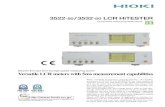 3522 /3532 LCR HiTESTER - Euro Tech · 3522-50/3532-50 LCR HiTESTER Component measuring instruments Versatile LCR meters with 5ms measurement capabilities Shorten line tact time via