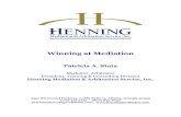 Patricia A. SiutaPatricia A. Siuta Mediator, Arbitrator President, Training & Consulting Division Henning Mediation & Arbitration Service, Inc. 3350 Riverwood Parkway, Lobby Suite