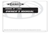 MODEL N° 1268 OWNER’S MANUAL...OWNER’S MANUAL MODEL N 1268 INSTRUCTION #1079905 10/4/20102 Save this owner’s manual for future reference and in the event that the manufacturer