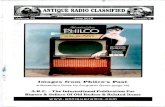 ANTIQUE RADIO CLASSIFIED...Complete Auction & Appraisal Service Vintage Radio Auction SaturdayJuly 21, 2012 - 10Am EST At the Expo Auction Center 8157 Garman Rd., Burbank Ohio From