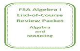 FSA Algebra I End-of-Course Review Packet MAFS A1 EOC...FSA Algebra 1 EOC Review 2017 – 2018 Algebra and Modeling – Student Packet 3 MAFS.912.A-APR.1.1 EOC Practice Level 2 Level