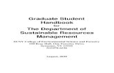 Graduate Student Handbook - ESF | SUNY ESFSustainable Resources Management (SRM ) and ESF’s graduation requirements. Graduate study in science should include: 1) a body of knowledge,