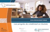 Les progrès du crédit-bail en Guinée - Africalease · 2018. 5. 6. · réglementaire en matière de crédit-bail se présente ainsi qu’il suit : q La Loi portant dispositions