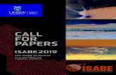 CALL FOR PAPERS - ISABE...ISABE conferences: an extended abstract of at least 2 pages is submitted to the ISABE Executive Committee, who will review it for publication. Following is
