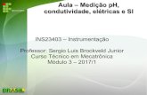 INS23403 – Instrumentação Professor: Sergio Luis Brockveld ...docente.ifsc.edu.br/sergio.brockveld/MaterialDidatico/Instrumentação/Aula - SI.pdfMódulo 3 – 2017/1. 21/06/17