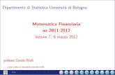 Dipartimento di Statistica Universit a di Bologna ...10/29 2 3 L2 3M 33 22 ? i ˚ P Esempio La somma A = d 1000 viene rimborsata in un anno me-diante quattro rate trimestrali al tasso