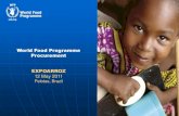 WFP Food Procurement · 2014. 11. 24. · WFP’s Procurement Themes, Structure and Total Purchased in 2010 Procurement Division (US$1.7 billion): Food : US$1.25 billion Goods & Services