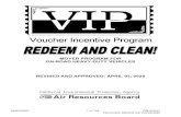 Voucher Incentive Program REDEEM AND Cl.EA/II ... REDEEM AND Cl.EA/II MOYER PROGRAM FOR ON-ROAD HEAVY-DUTY VEHICLES REVISED AND APPROVED: APRIL 03, 2020 California Environmental Protection