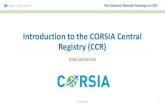 Introduction to the CORSIA Central Registry (CCR)...operators 2019-2020 data 2021 data 2022 data 2023 data 2024 data 2025 data 2026 data 2027 d ... The CORSIA Central Registry (CCR)