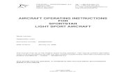 AIRCRAFT OPERATING INSTRUCTIONS FOR SPORTSTAR ...marc/713BK/Manuals/Aircraft...AIRCRAFT OPERATING INSTRUCTIONS Doc. No. S2006AOIUS Section 2 Limitations January 15, 2006 2 ---3 2.1