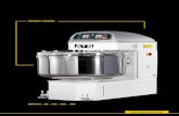 SPIRAL MIXERŸür/Spiral... · 2018. 3. 12. · SPIRAL MIXER Spiral kneading machines are commonly preferred by bakery and pastry shops in order to shorten the usual kneading time.