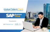 BROCHURE SAP Business one - Global Talent...• Navegación SAP. • Datos Maestros: Clientes, Proveedores y Materiales. • Solicitud de Pedido. • Pedido de Compra. • Entrada
