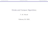 Divide and Conquer Algorithms - Virginia Tech...Divide and Conquer Algorithms I Study three divide and conquer algorithms: I Counting inversions. I Finding the closest pair of points.