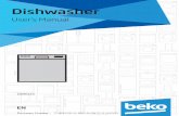 User’s Manual - Beko...User’s Manual  DW603 EN Document Number : 17 9828 0100_EL_BEKO_F6_EN/ 27-12-16.(13:31) Dishwasher User’s Manual Welcome Dear customer …