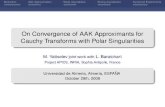 On Convergence of AAK Approximants for Cauchy …maxyatts/talks/aak2008.pdfMotivation AAK Approximation Weak Asymptotics Strong Asymptotics Numerical Experiments AAK Theorem Theorem