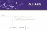 Timo Mitze Network Dependency in Migration Flowsrepec.rwi-essen.de/files/REP_10_205.pdf · 2015. 1. 29. · Mitze, RWI, Hohenzollernstr. 1-3, 45128 Essen, Germany, E-Mail: timo.mitze@rwi-essen.de.