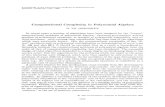 Computational Complexity in Polynomial Algebragrigorev/pub/congress.pdfProceedings of the International Congress of Mathematicians Berkeley, California, USA, 1986 Computational Complexity