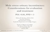 Male stress urinary incontinence: Considerations for evaluation … · 2017. 5. 5. · Male stress urinary incontinence: Considerations for evaluation and treatment Melissa R. Kaufman,