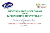 SUCESSES STORY OF PONLAIT THRO IMPLEMENTING RKVY … · 2016. 12. 30. · PONLAIT earned 21.79 crores profit during the year 2015-16 out of 178.00 crores sales Turn over after implementing