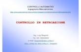 CONTROLLO IN RETROAZIONE - Unimore...statiche e dinamiche in condizioni perturbate (prestazioni robuste) errori di modello, variazione dei parametri Luigi Biagiotti Controlli Automatici