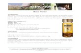 Royal Honey - Choya Umeshu Honey.pdf · 2014. 10. 10. · Mild sweetness & pleasant honey aroma followed by notes of almond and marzipan. JAN code: 4905846114897 (700ml) Carton size: