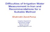 Difficulties of Irrigation Water Measurement in Iran and ...• Simplified construction in existing ... design of long-throated flumes. With this equation, like other measuring structures