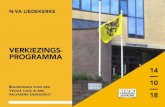 N-VA Liedekerke Verkiezingsprogramma 14/10 · 2018. 9. 4. · elkaar. Dit vrije Vlaanderen is onze thuis! Een vrij Vlaanderen veronderstelt veiligheid. Liedekerke moet de middelen