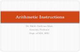 Arithmetic Instructions - WordPress.comExample: DIV CL ; AX is divided by CL, the unsigned quotient is in AL and the unsigned reminder is in AH. IDIV BL ; AX is divided by BL, the