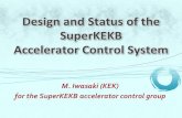 Design and Status of the SuperKEKB Accelerator Control ......KEKB accelerator SuperKEKB project 1km The KEKB B-factory in Japan More than1ab-1 data / 11 years The world highest luminosity