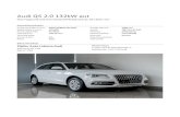 Audi Q5 2.0 132kW aut · Piedziņa / ritošā • quattro pilnpiedziņa Pārnesumkārba • S-tronic Drošība un aizsardzība • Stūres pastiprin. • ABS bremzes • Elektromehāniskā