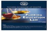 Florida Education law · 2021. 1. 13. · Nathan A. Adams, IV, is a partner with Holland & Knight LLP and Florida Bar board certified education lawyer. Message from the Chair by Nathan
