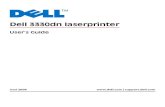 Dell 3330dn laserprinter - usermanual.wiki · Dell 3330dn laserprinter User's Guide Juni 2009 | support.dell.com. ... Service og reparationer, som ikke er beskrevet i brugerdokumentationen,