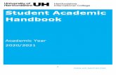 Student Academic Handbook…Handbook Academic Year 2020/2021 1 Welcome Note from HIC At HIC we are committed to delivering an outstanding student experience to our students and to