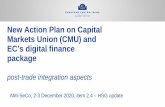New Action Plan on Capital Markets Union (CMU) and EC’s ......2020/12/02  · New Action Plan on Capital Markets Union (CMU) and EC’s digital finance package post-trade integration