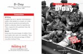 D-Day LEVELED BOOK Z A Reading A Z Level Z1 Leveled Book ...Welcome to the story of D-Day. The D in D-Day In military terminology, the D in D-Day stands for day. This special code