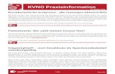 KVNO Praxisinfo | Themen: Quarantänemaßnahmen von ... · angeben werden, sowie die „8“ für Impfstoffe und die „9“ für SSB eingetragen werden. Verordnun-gen auf den Namen