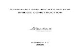 STANDARD SPECIFICATIONS FOR BRIDGE CONSTRUCTION...Section 1, Excavation Standard Specifications for Bridge Construction – Edition 17, 2020 1–1 1.1 General This specification is