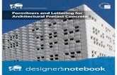 Formliners and Lettering for Architectural Precast Concrete...DN-34 Formliners and Lettering for Architectural Precast Concrete Page 49 An important consideration is selecting the