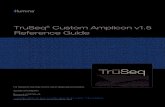 TruSeq Custom Amplicon v1.5 Reference Guide (15027983)...DNA Input Recommendations TruSeqCustomAmpliconv1.5ReferenceGuide 3 DNA InputRecommendations TypeofDNA Supported AmpliconSize
