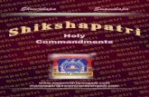 Shikshapatri Sanskirt English - Swaminarayan Gadi · 2015. 12. 3. · in the form of this Shikshapatri to Mukundanand and other disciples. Virtuous people who partake in drinking