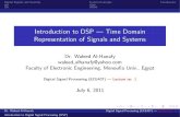 Introduction to DSP Time Domain Representation of Signals ...waleedeid.tripod.com/Lecture1_DSP.pdf1 Digital Signals and Systems Elementary Digital Signals Block Diagram Representation