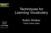Techniques for Learning Vocabulary - WordPress.com...mnemonics network building personal organising phonological loop ranking repe5on retrieval selecon sensory memory sequencing short-term