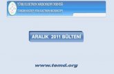 ARALIK 2011 BÜLTENĠ...Türk Elektron Mikroskopi Derneği Aralık 2011 Bülteni TEMD 2011-2012 BĠLĠMSEL ETKĠNLĠK PROGRAMI 1-Tarih ve saat: 2 Aralık 2011, saat 14.00-15.30Yer: