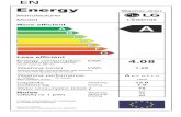 WD 신규격 에너지라벨 포맷 - Puntronic · 2020. 11. 17. · A: más alto G: más bajo Velocidad de centrifugado (rpm) Ficha de información detallada en los folletos del