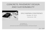 CONCRETE PAVEMENT DESIGN AND SUSTAINABILITY...AASHO Interim Guide for the Design of Rigid and Flexible Pavements 1972 AASHTO Interim Guide for the Design of Pavement Structures –